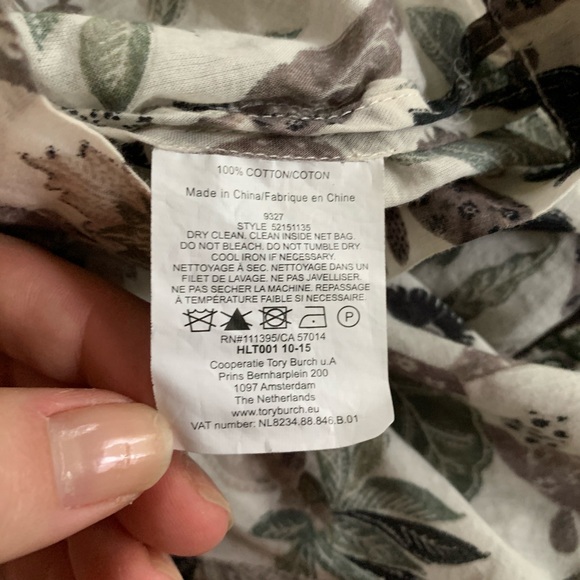 Tory Burch Embellished Botanical Print Tunic - Picture 14 of 16